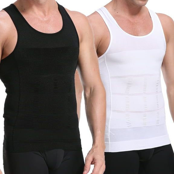 Men's Slimming Body Shaper Compression Tank Top Vest Shirt Abs Shapewear