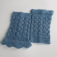 thumbnail image 2 of Crochet Lace Boot Cuffs for Women Knitted Short Leg Warmers,Blue,One Size,KLOY2K, 2 of 8