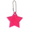 thumbnail image 1 of Llavero con forma de estrella de PVC con logotipo de advertencia nocturna y reflector para montar en la mochila escolar, 1 of 6