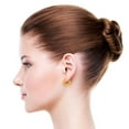 thumbnail image 2 of 14k Yellow Gold, Hollow 2mm Wide Tube Twisted Hoop Earring 9mm Inner Diameter, 2 of 2