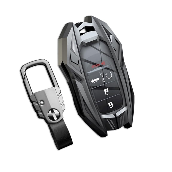 for Honda Key Fob Cover with Keychain,Stylish and Durable Zinc Alloy Protection Key Case Compatible with Civic CR-V Accord HR-V Pilot Odyssey Remote Key shell Accessories