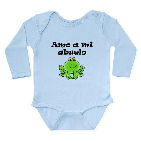 CafePress - Amo A Mi Abuelo Body Suit - Long Sleeve Cotton Baby Bodysuit