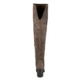 thumbnail image 2 of JOURNEE COLLECTION Womens Brown Comfort Sana Round Toe Block Heel Zip-Up Heeled Boots 6.5 M, 2 of 4