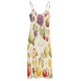 thumbnail image 5 of Various Fruits Sleeveless Dress Woman Fashion Long Dresses Women's Summer Suit Dress Summer 2025 Women, 5 of 7