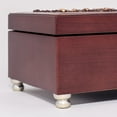 thumbnail image 4 of Cottage Garden Beautiful Friendship Rosewood Finish Jewelry Music Box Plays Canon in D, 4 of 7