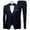 Navy, variant on sususu Men Suit Jacket Blazer,Black Suits for Men,Classic Slim Fit Vest and Trousers Set formal Wear for Wedding Banquet Business Events and Attire