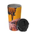 thumbnail image 2 of Goofa Cliff Western Cowboy for Insulated Travel Coffee Mug Spill Proof Leak Proof 16 OZCoffee Tumbler Reusable Coffee Cups with Lids Thermos for Hot and Cold Drink, 2 of 8