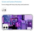 thumbnail image 5 of Aesthetic Purple Case Compatible with iPhone 11,Unique Art Design TPU Bumper Cover Case, 5 of 5
