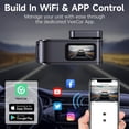 thumbnail image 4 of Dash Cam Front and Rear, 2.5K+1080P Dual Dash Camera for Cars, Ecomoment Car Camera with 1.47" IPS Screen, Built-in Wi-Fi, 170&Acirc;&#2013265922, 4 of 8