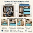 thumbnail image 2 of Dailivio Collapsible Fabric Cube Storage Bins (10.5" x 10.5"), Storage Cubes Organizer Baskets Bins with Handles, Sky Blue, 6 Pack, 2 of 8