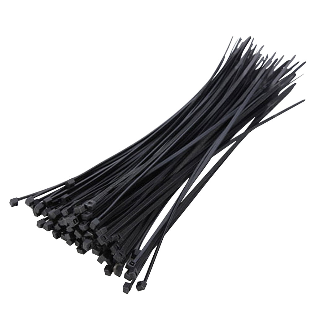 100 Pcs Self-Locking Nylon Plastic Cable Ties Wrap Wire Cord Zip Tie Strap Hoot 