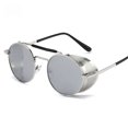thumbnail image 5 of Gafas de sol estilo steampunk, gafas de sol con personalidad, gafas de sol redondas vintage, gafas de sol con clasificación de protección, 5 of 5