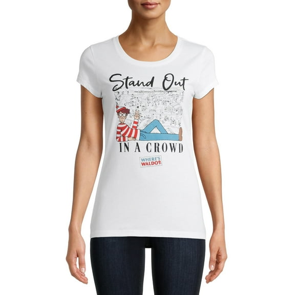 Where's Waldo Juniors Graphic Short Sleeve Tee