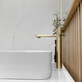 thumbnail image 4 of Stylish 12" Ht Single Handle Brushed Gold Vessel Bathroom Faucet B-122G, 4 of 13