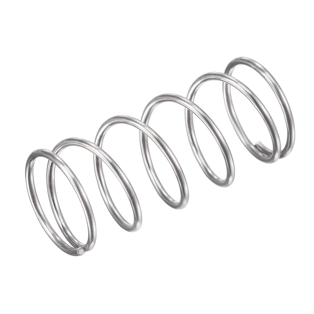 Unique Bargains Ressort de Compression en Acier Inoxydable 304 16mmx1.2mmx35mm Capacité de Charge 15.7N 5 Pcs