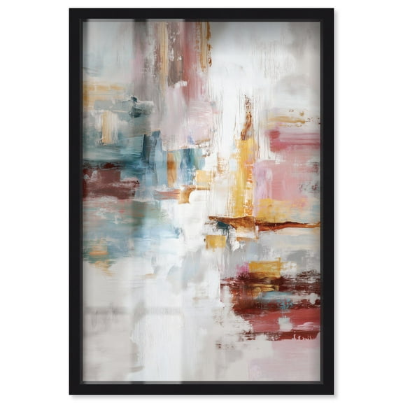 Warmth and cool I Shadowbox Print Modern Wall Decor by Art Remedy, Black Frame, 10 x 15