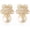 Snowflake/Pear/Gold, variant on Snowflake Earrings for Women Cubic Zirconia Rhinestone Flower Dangle Drop Earrings Hypoallergenic Sterling Silver Post Christmas Fashion Jewelry Gift