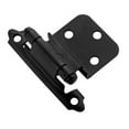 thumbnail image 4 of Amerock BP3428 Polished Chrome 3/8" Partial Inset Traditional Cabinet Door Hinge, 4 of 7