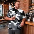 thumbnail image 2 of Sewkxo Men's Big and Tall Polo Shirts UPF 50+ Casual Work Quick Dry Short Sleeve Collared Golf Shirt（XL-8XL）,Dark Gray 2XL, 2 of 7