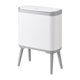 thumbnail image 2 of Cubo de basura de 12 l, cesto de basura nórdico moderno, cubo de basura a prueba de perros de doble compartimento para oficina al aire libre RV cocina BLESIY basurero angosto, 2 of 8