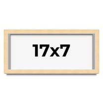 17x7 Frame Beige Real Wood Picture Frame Width 0.75 inches | Interior Frame Depth 0.5 inches |