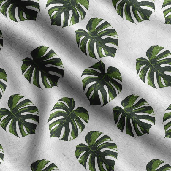 Soimoi Llama Alpaca Print, Silk Fabric, Decor Sewing Fabric by The Yard 42 Inch Wide,Decorative Fabric for Shirts Suits Ties, Green