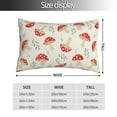 thumbnail image 4 of Kll Cartoon Flat Mushrooms Pillow Covers Envelope Closure,Super Soft And Cozy Fuzzy Fleece Pillow Case Cover 20"X30", 4 of 8