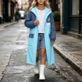 thumbnail image 2 of ATOGUTA Rain Jacket for Kids Lightweight Raincoat Waterproof with Hood Protective Poncho Jacket Pockets Blue, 2 of 8