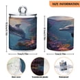 thumbnail image 3 of WOBOGO Dolphin Transparent Plastic Jar 2pcs Cotton Swabs Balls Pads Floss Stick Dispenser Bathroom Vanity Storage Organizer, 3 of 7