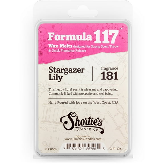 Stargazer Lily Wax Melts - Highly Scented   Natural Oils - Shortie's Candle Company