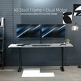 thumbnail image 2 of VIVO Electric Dual Motor 71” x 30” Standing Desk, Dark Gray Top, Black Frame, 2 of 2