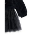 thumbnail image 4 of Minnie Mouse Toddler Girls Eyelash Knit Tutu Dress with Long Sleeves, Sizes 12M-5T, 4 of 10