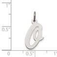 thumbnail image 4 of 925 Sterling Silver Dainty Letter O Initiale Nom Monogramme Collier Pendentif Pendentif, 4 of 8