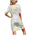 thumbnail image 4 of IROINNID Summer Dresses for Women 2024, Wedding Guest Dresses for Women , Round Neck and Short Sleeve Casual Loose Pullover Vacation Dresses, 4 of 4