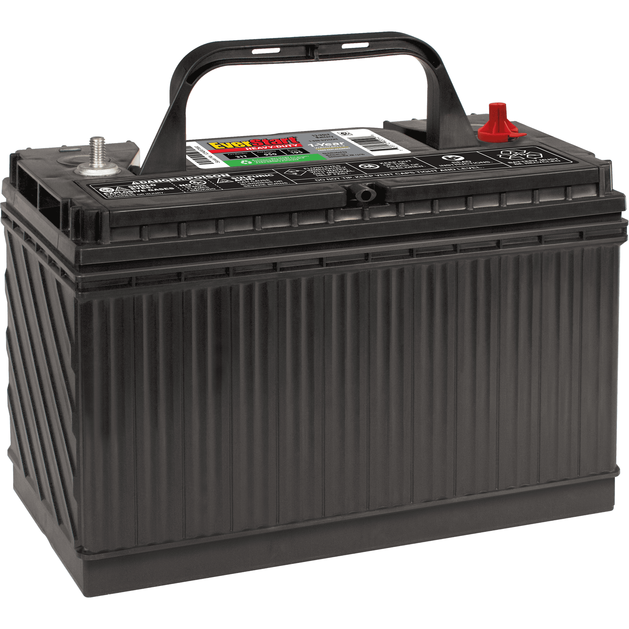 EverStart Heavy Duty Commercial Battery, Group Size 31T 12 Volt, 950 CCA