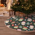thumbnail image 5 of Daiia Dragon With Hohoho Drawing Merry Christmas Tree Skirt , Xmas Large Lace-up Tree Skirt, Santa Snowflakes Rustic Home Decorations New Year Party Farmhouse Decor-30", 5 of 6