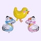 thumbnail image 1 of OUNONA 2Ud Globos Decorativos De Cumpleaños En Forma De Pollito Amarillo Reutilizables, 1 of 8