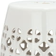 thumbnail image 3 of Safavieh Circle Lattice Indoor/Outdoor Garden Patio Stool, Cream, 3 of 4