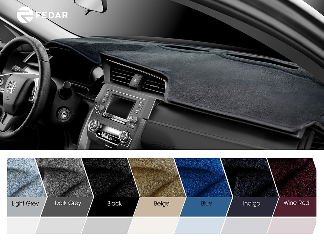 Fedar Light Grey Dashboard Mat Dash Cover Pad For Toyota Camry 2015 2016 2017