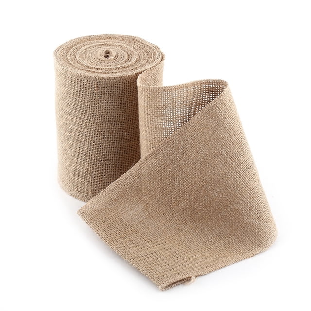 Rollo De Tela De Arpillera De 10M, Camino De Mesa De Arpillera De Tela De Yute Tejido Para Decorar Mesa, Silla, Objetos Artesanales