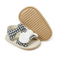 thumbnail image 2 of Aayomet Girls Open Toe Bowknot Shoes First Walkers Shoes Summer Toddler Flat Sandals Girls Sandals Size 3,Black 6, 2 of 5