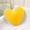Yellow, variant on QTOCIO Throw Pillow Valentine's Day Short Plush Puffy Heart Shaped Decorative Cute Soft Pillow As A Gift For Children's Living Room And Sofa Home Decor 40cm White