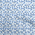 thumbnail image 1 of oneOone Polyester Spandex White & Blue Fabric Floral Craft Projects Decor Fabric Printed By The Yard 56 Inch Wide, 1 of 5