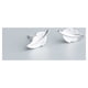 thumbnail image 3 of Pendientes de Mujer Qarigey 2 uds Forma de Hoja Adorno de Moda Plata, 3 of 6
