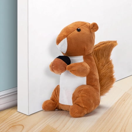 Lily's Home Hedgehog Weighted Door Stopper - Soft Fabric Decorative Door Holder, 8 Inches Tall