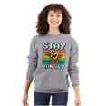 thumbnail image 3 of PACMAN Stay Hungry Funny Food Gamer Sweatshirt for Men or Women Brisco Brands S, 3 of 6