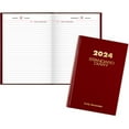 Standard Diary Daily Reminder Book, 2024 Edition, Medium/College Rule