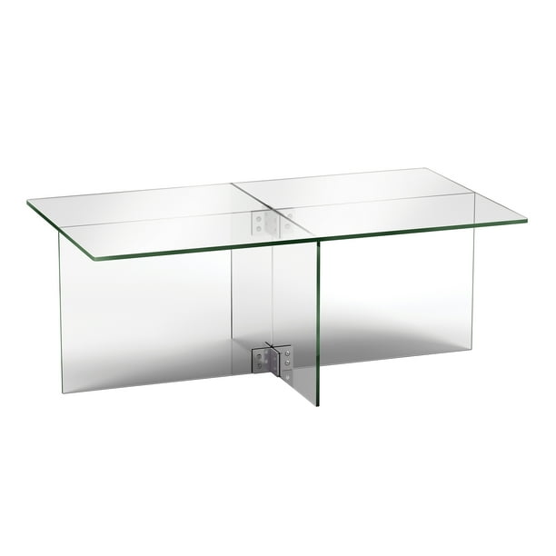 Evelyn Zoe Contemporary Coffee Table With Glass Frame Com Evelyn Zoe Contemporary Coffee Table, Rectangular Square Glass Side Table