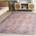 thumbnail image 2 of SAFAVIEH Vintage Serapi Orlando Oriental Machine Washable Area Rug, Red Orange/Blue, 5'1" x 7'6", 2 of 12