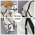 thumbnail image 5 of Chemise pour Femmes Mode Patchwork Coloré Haut Tempérament Manches Longues Chemise Chat Automne 2023 Design de Marque, 5 of 5